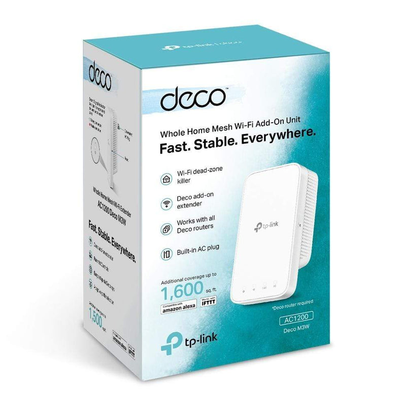 TP-Link Deco M3W AC1200 Whole Home Mesh Wi-Fi 5 Add-On Unit Network Transmitter White