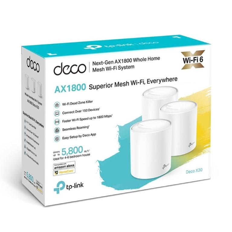 TP-Link Deco X20 AX1800 Whole Home Mesh Wi-Fi 6 System 3-pack