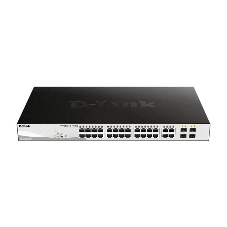 D-Link 24-port Gigabit PoE Smart Managed Switches with 4x Combo GE/SFP Ports DGS-1210-28MP