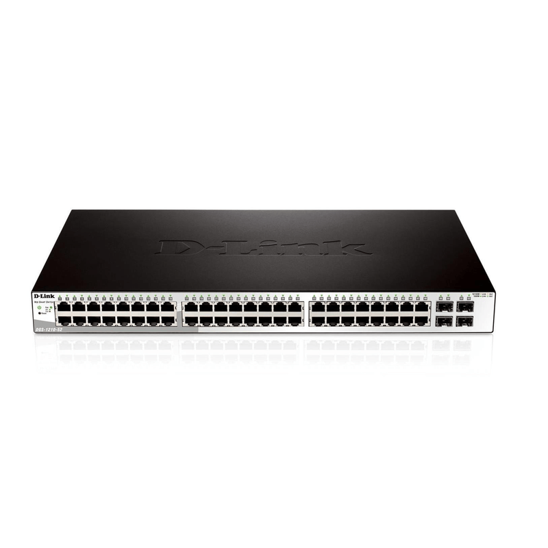D-Link DGS-1210-52 52-port Gigabit Managed Smart Switch L2 Gigabit Ethernet 1U Black