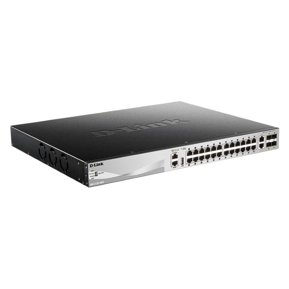 D-Link 24 10 100 Stackable Managed Switch L3 DGS-3130-30PS