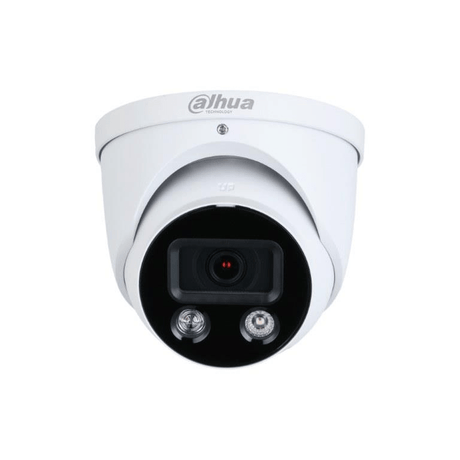 Dahua WizSense HDW3549H 5MP 2.8mm Smart Dual Illumination Active Deterrence Fixed-Focal WizSense Eyeball Dome Network Camera DH-IPC-HDW3549HP-AS-PV-0280B