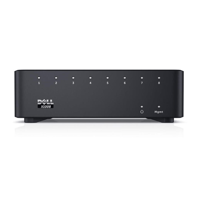 Dell Networking X1008 Smart Web Managed Switch 8x 1GbE ports AC or POE powered