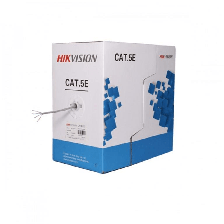 Hikvision 305m CAT5E Solid Copper UTP Network Cable Grey DS-1LN5E-E/E