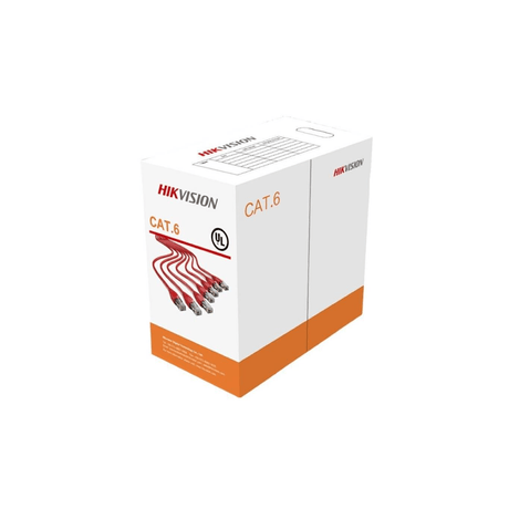 Hikvision 305m CAT6 UTP Solid Copper Network Cable Orange DS-1LN6-UU(O-STD)