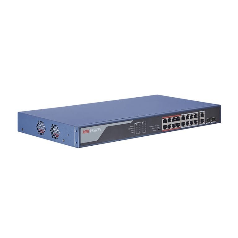 Hikvision 16-port PoE Fast Ethernet Unmanaged Switch DS-3E0318P-E