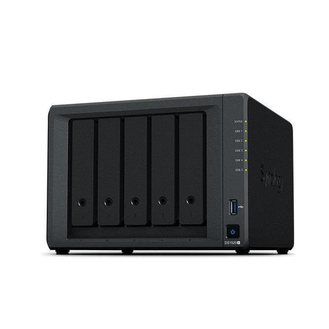 Synology DiskStation DS1520+ NAS/storage server Desktop Ethernet LAN Black J4125