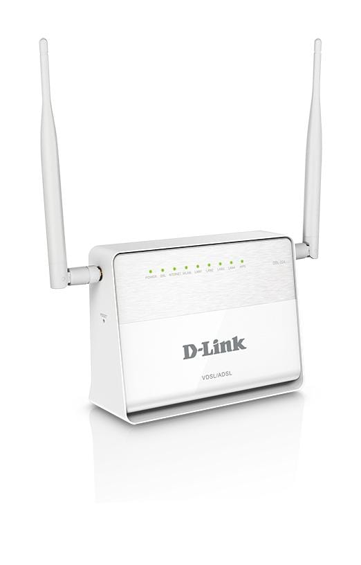 D-Link DSL-224 Wi-Fi 4 Wireless Router - Single-band 2.4GHz Fast Ethernet White