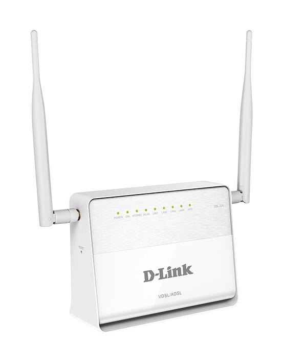 D-Link DSL-224 Wi-Fi 4 Wireless Router - Single-band 2.4GHz Fast Ethernet White
