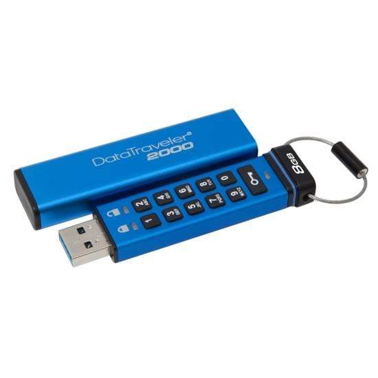 Kingston DataTraveler 2000 8GB USB 3.2 Gen 1 Type-A Blue USB Flash Drive DT2000/8GB