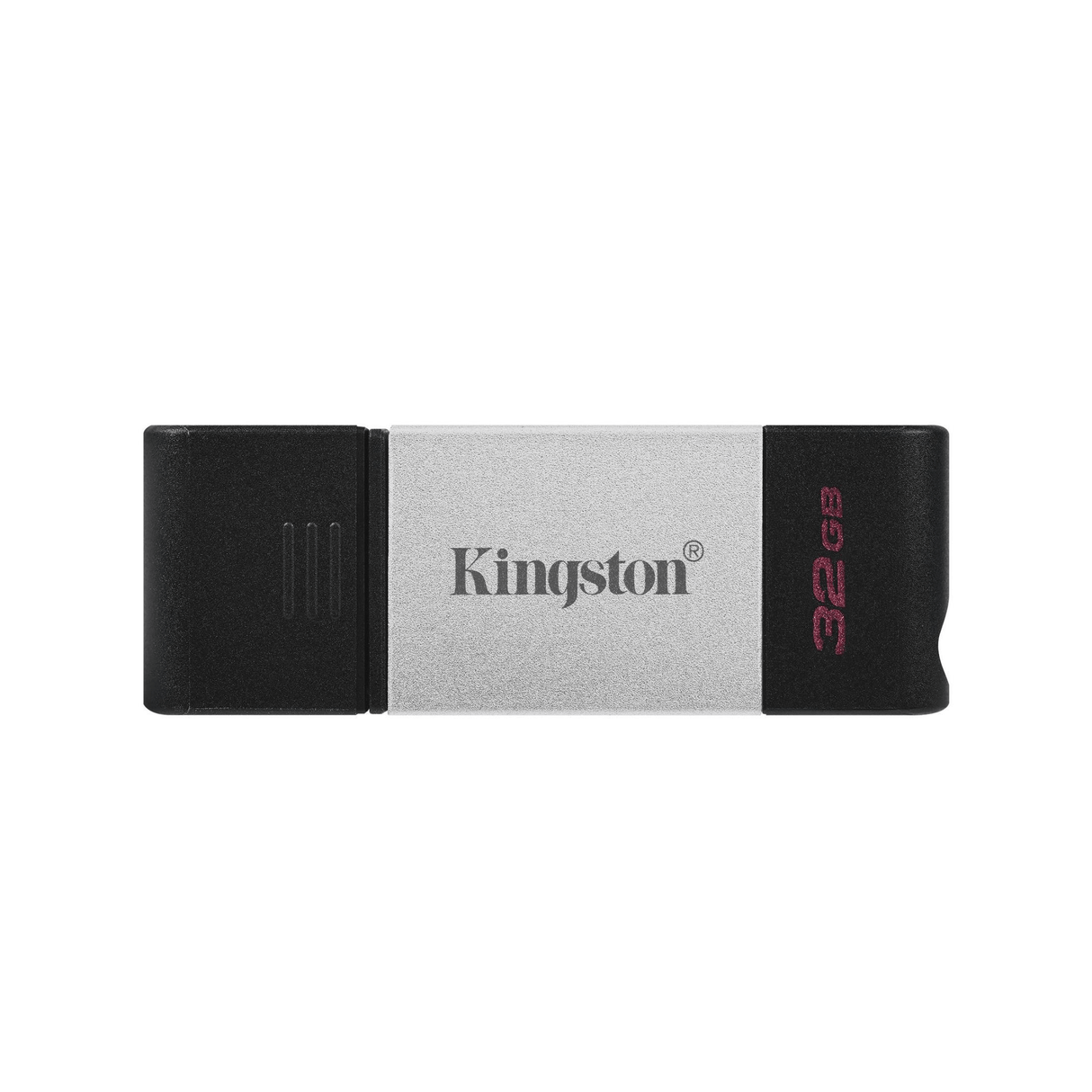 Kingston DataTraveler 80 32GB USB 3.2 Gen 1 Type-C Black and Silver USB Flash Drive DT80/32GB