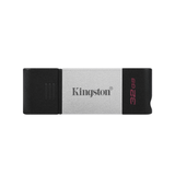 Kingston DataTraveler 80 32GB USB 3.2 Gen 1 Type-C Black and Silver USB Flash Drive DT80/32GB
