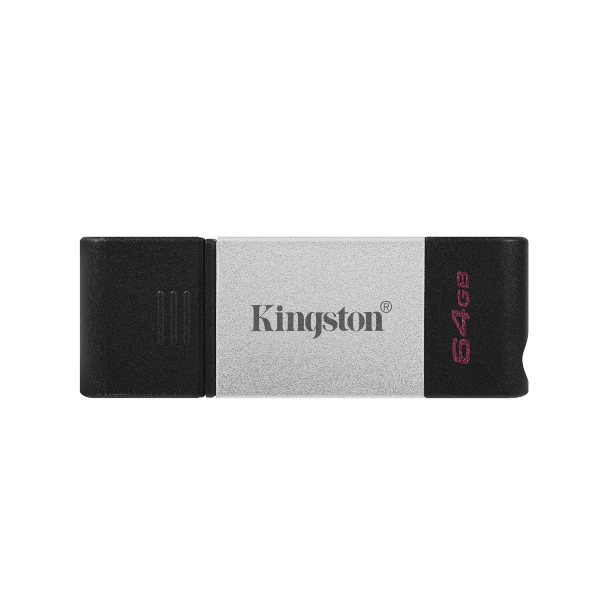 Kingston DataTraveler 80 64GB USB 3.2 Gen 1 Type-C Black and Silver USB Flash Drive DT80/64GB