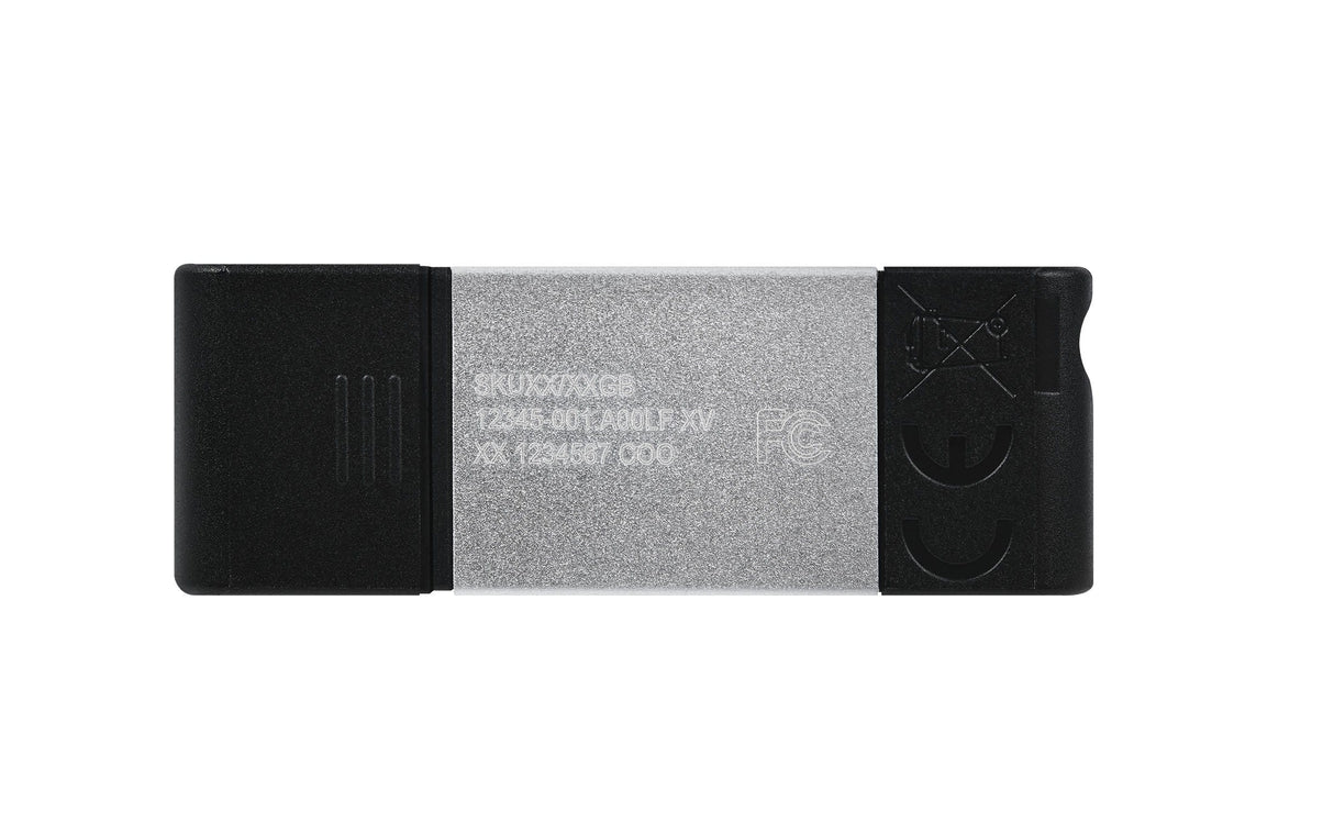 Kingston DataTraveler 80 64GB USB 3.2 Gen 1 Type-C Black and Silver USB Flash Drive DT80/64GB