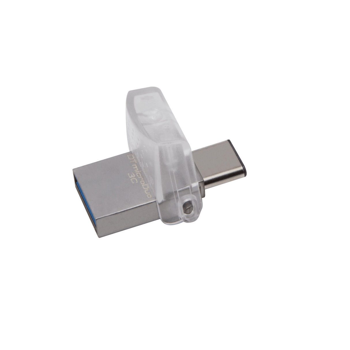 Kingston DataTraveler MicroDuo 3C 128GB USB 3.2 Gen 1 Type-A / Type-C Silver USB Flash Drive DTDUO3C/128GB
