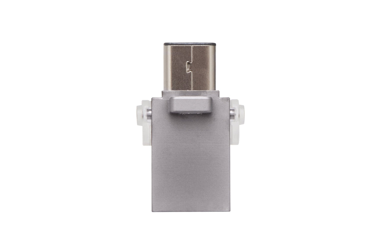 Kingston DataTraveler MicroDuo 3C 128GB USB 3.2 Gen 1 Type-A / Type-C Silver USB Flash Drive DTDUO3C/128GB