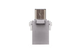 Kingston DataTraveler MicroDuo 3C 128GB USB 3.2 Gen 1 Type-A / Type-C Silver USB Flash Drive DTDUO3C/128GB