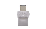 Kingston DataTraveler MicroDuo 3C 128GB USB 3.2 Gen 1 Type-A / Type-C Silver USB Flash Drive DTDUO3C/128GB