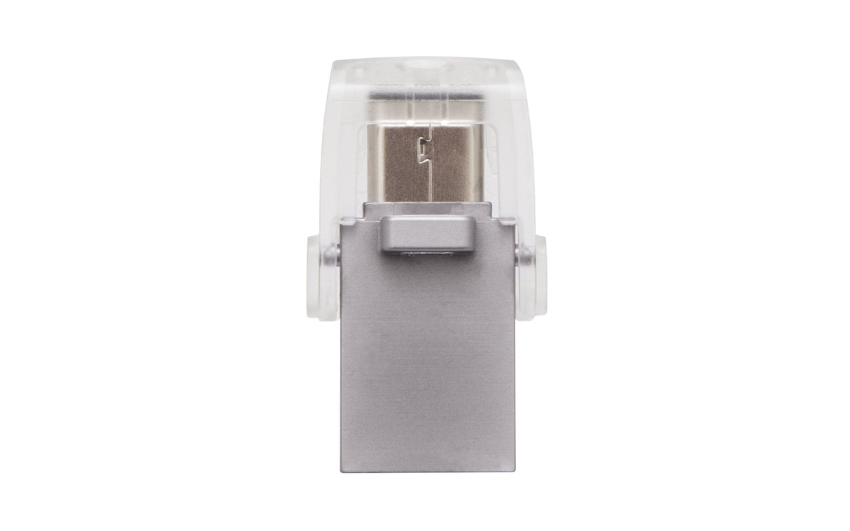 Kingston DataTraveler MicroDuo 3C 128GB USB 3.2 Gen 1 Type-A / Type-C Silver USB Flash Drive DTDUO3C/128GB