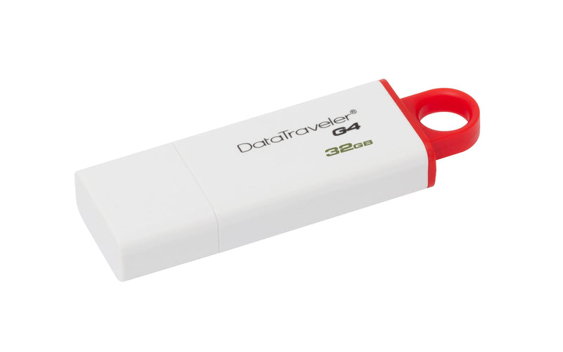 Kingston DataTraveler G4 32GB USB 3.2 Gen 1 Type-A Red and White USB Flash Drive DTIG4/32GB