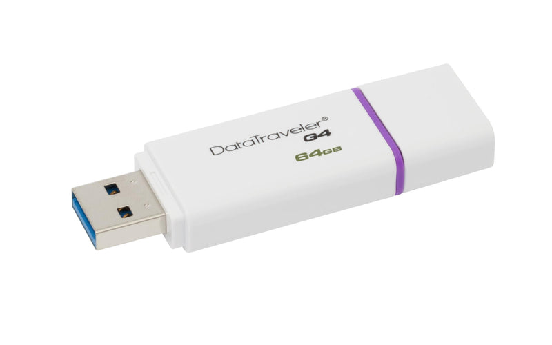 Kingston Technology DataTraveler G4 USB flash drive 64 GB USB Type-A 3.2 Gen 1 (3.1 Gen 1) Violet, White