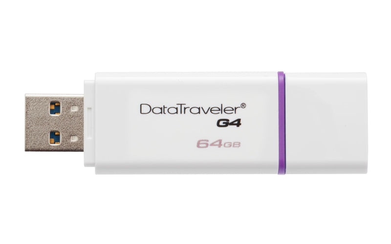 Kingston Technology DataTraveler G4 USB flash drive 64 GB USB Type-A 3.2 Gen 1 (3.1 Gen 1) Violet, White