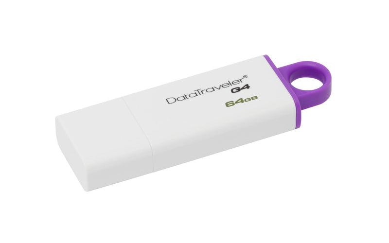 Kingston Technology DataTraveler G4 USB flash drive 64 GB USB Type-A 3.2 Gen 1 (3.1 Gen 1) Violet, White