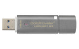Kingston DataTraveler Locker+ G3 16GB USB 3.2 Gen 1 Type-A Silver USB Flash Drive DTLPG3/16GB