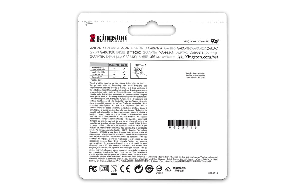 Kingston DataTraveler Micro 3.1 64GB USB 3.2 Gen 1 Type-A Metallic USB Flash Drive DTMC3/64GB