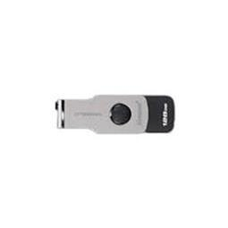 Kingston Technology DataTraveler Swivl USB flash drive 128 GB USB Type-A 3.2 Gen 1 (3.1 Gen 1) Black, Grey