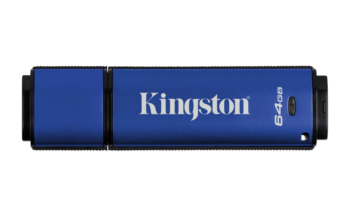 Kingston DataTraveler Vault Privacy 3.0 64GB USB 3.2 Gen 1 Type-A Blue USB Flash Drive DTVP30/64GB