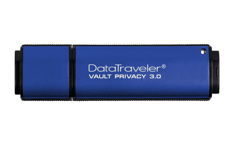 Kingston DataTraveler Vault Privacy 3.0 8GB USB 3.2 Gen 1 Type-A Blue USB Flash Drive DTVP30/8GB