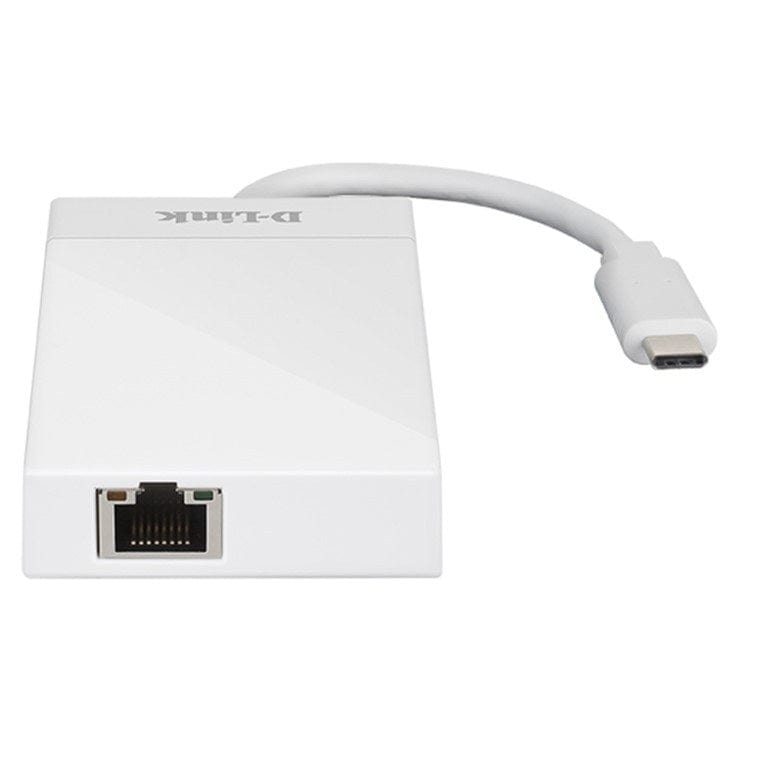 D-Link USB-C to 3-Port USB Hub and Ethernet Adapter DUB-D410