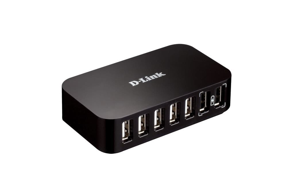 D-Link DUB-H7 USB 2.0 Type-B 480 Mbit/s Black