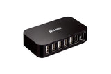 D-Link DUB-H7 USB 2.0 Type-B 480 Mbit/s Black