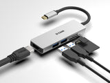 D-Link DUB-M530 notebook dock/port replicator Wired USB 3.2 Gen 1 (3.1 Gen 1) Type-C Aluminium, Black