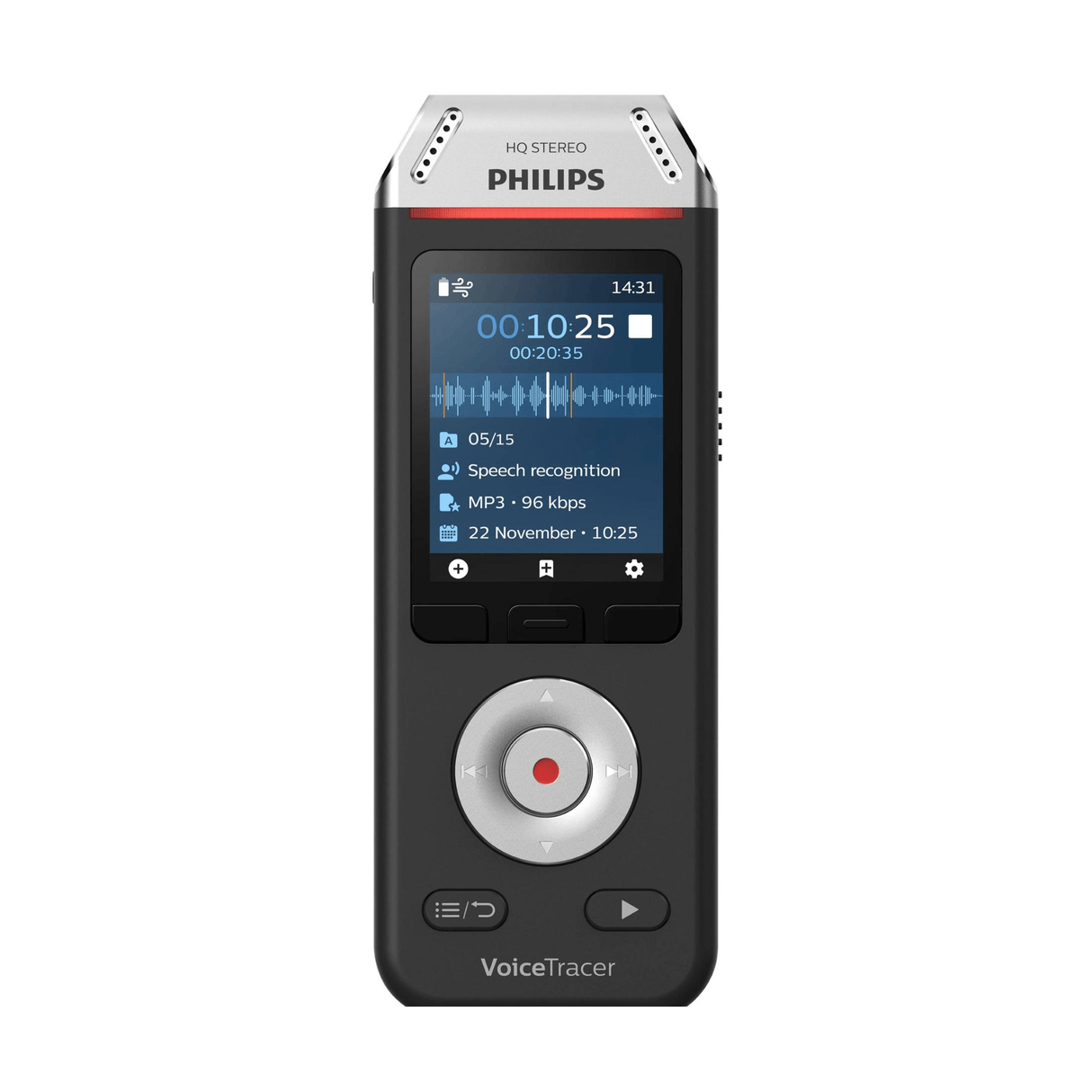 Philips DVT2810 8GB voice recorder with Dragon DVT2810
