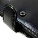 Tuff-Luv Genuine Leather Folio Wallet Case Cover for Galaxy Note 5 Black E11_81
