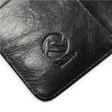 Tuff-Luv Genuine Leather Folio Wallet Case Cover for Galaxy Note 5 Black E11_81