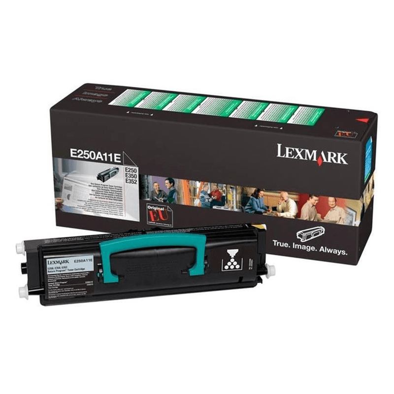 Lexmark E250A11E Black Toner Cartridge 3,500 Pages Original Single-pack