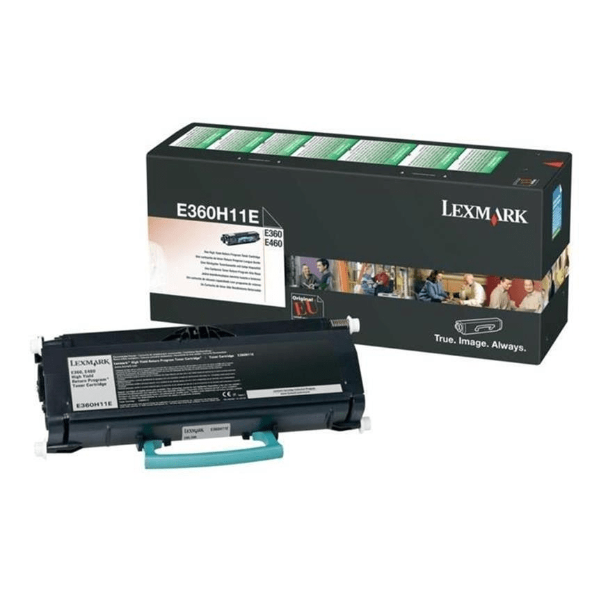 Lexmark E360H11E Black Toner Cartridge 9,000 Pages Original Single-pack