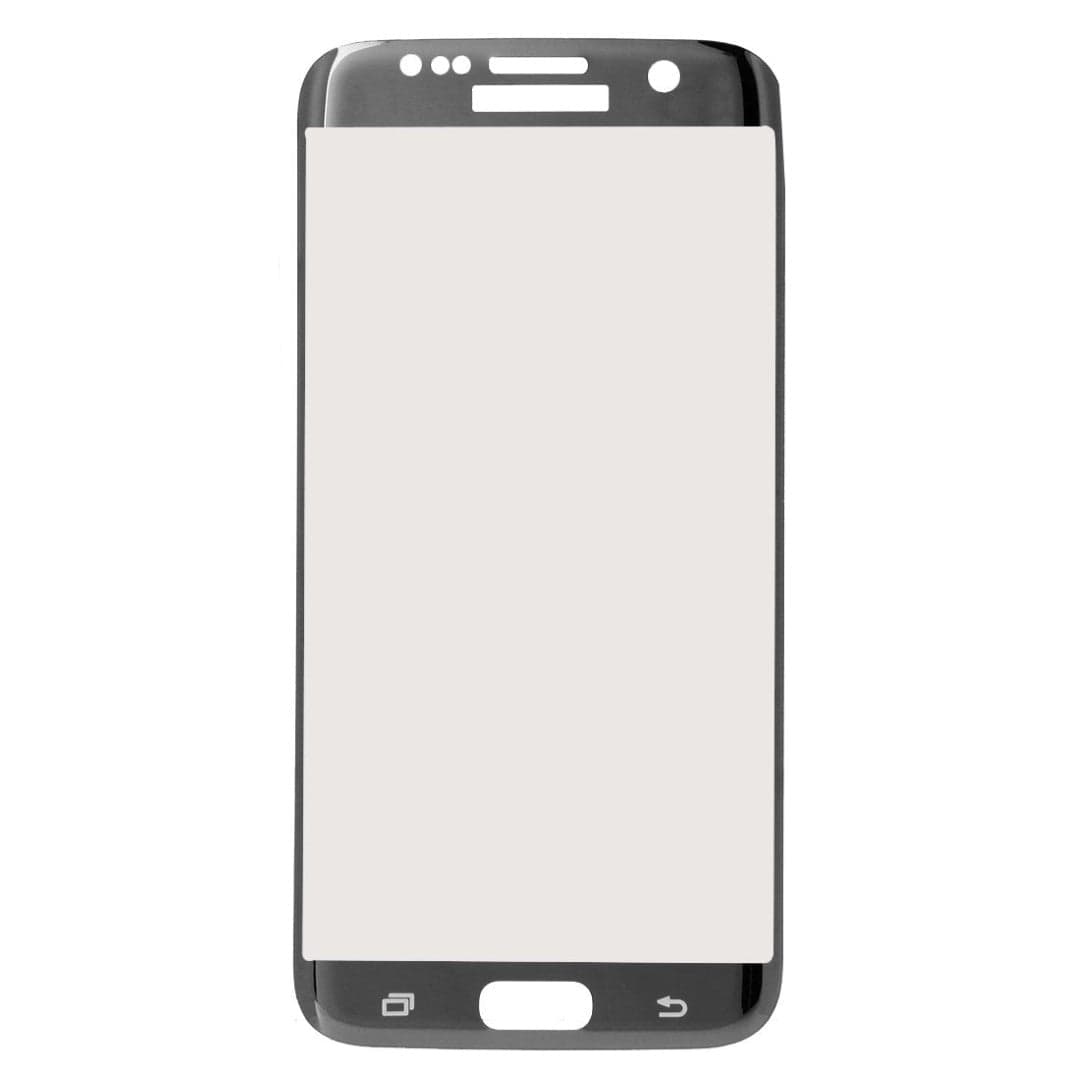 Tuff-Luv Curved Tempered Glass Screen Protector for Samsung S7 Edge Silver E9_64
