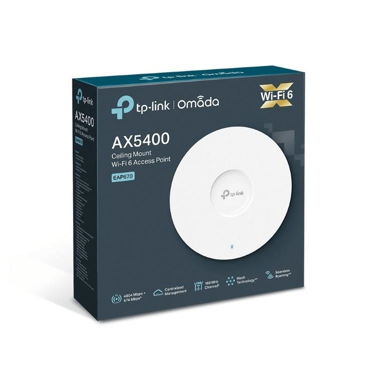 TP-Link AX5400 Ceiling Mount WiFi 6 Access Point EAP670