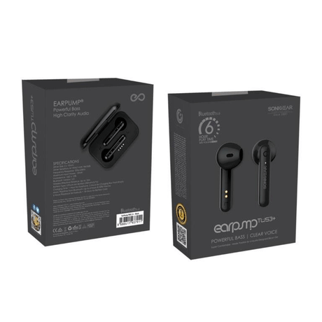 SonicGear Earpump TWS 3+ Bluetooth Earphones Black EARPUMPTWS3Black