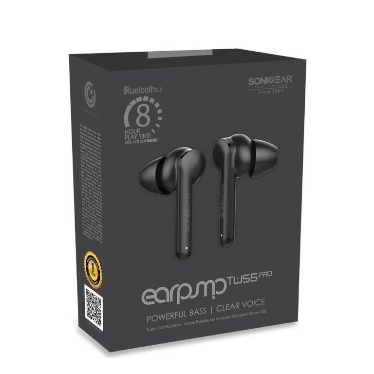 SonicGear Earpump TWS 5 Pro Bluetooth Earphones Black EARPUMPTWS5PROBLK