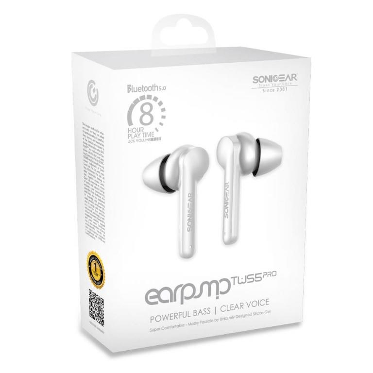 SonicGear Earpump TWS 5 Pro Bluetooth Earphones White EARPUMPTWS5PROWHT