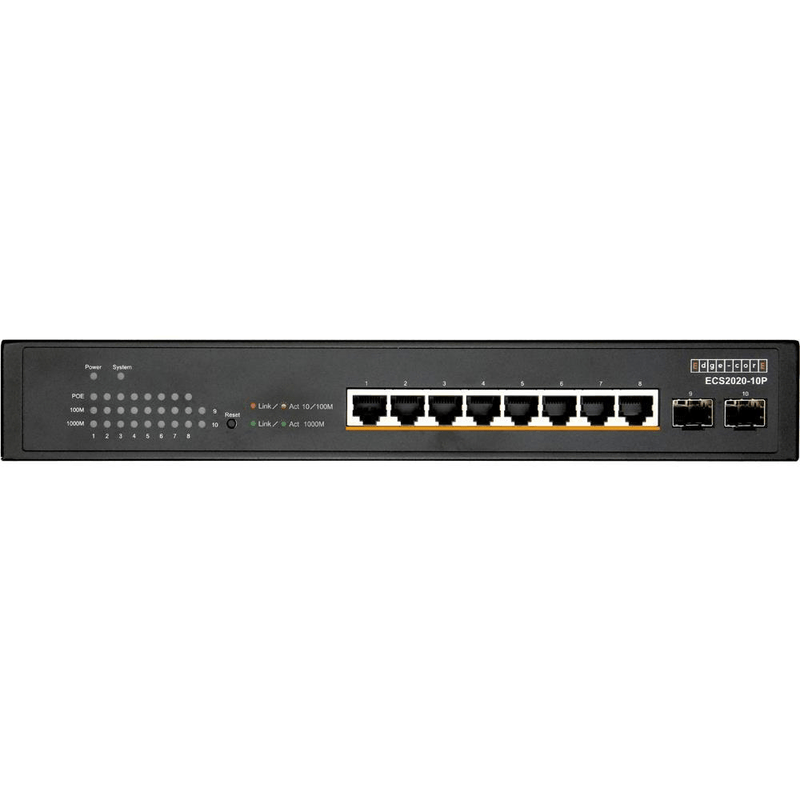 Edge-Core ECS2020 Series 10-port Gigabit Ethernet L2 Websmart PoE Switch ECS2020-10P