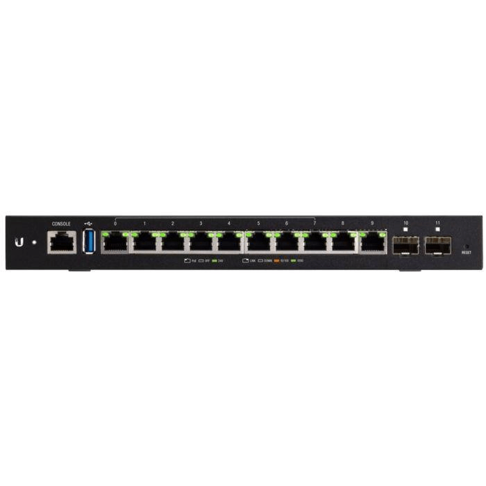Ubiquiti EdgeRouter 12P Wired Router - Gigabit Ethernet Black ER-12P