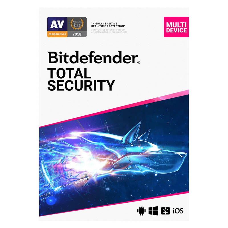 Bitdefender Total Security 3 Device - 1 Year Subscription