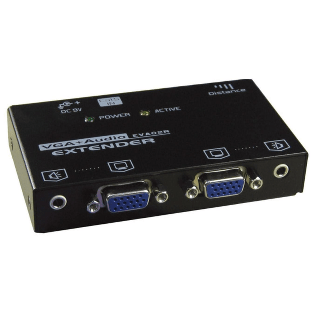 Rextron VGA Video Extender Over Cat.X with Audio EVA-02R
